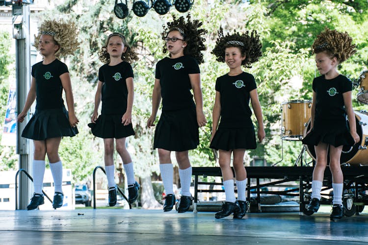 Group Of Girls Taking Performance