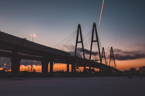 Gratis lagerfoto af bro, Rusland, silhouet Lagerfoto