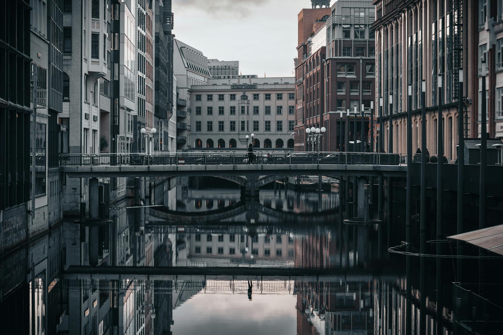 Brown Concrete Building Near Bridge