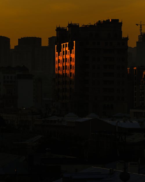 Kostenloses Stock Foto zu gebäude, silhouette, stadt