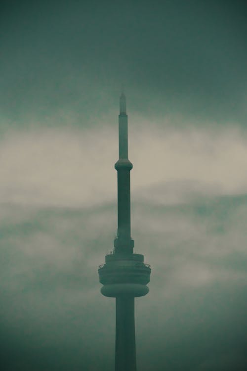 Imagine de stoc gratuită din Canada, cer înnorat, CN Tower