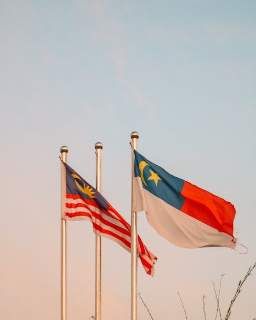 Free stock photo of bendera malaysia, bendera melaka, flag