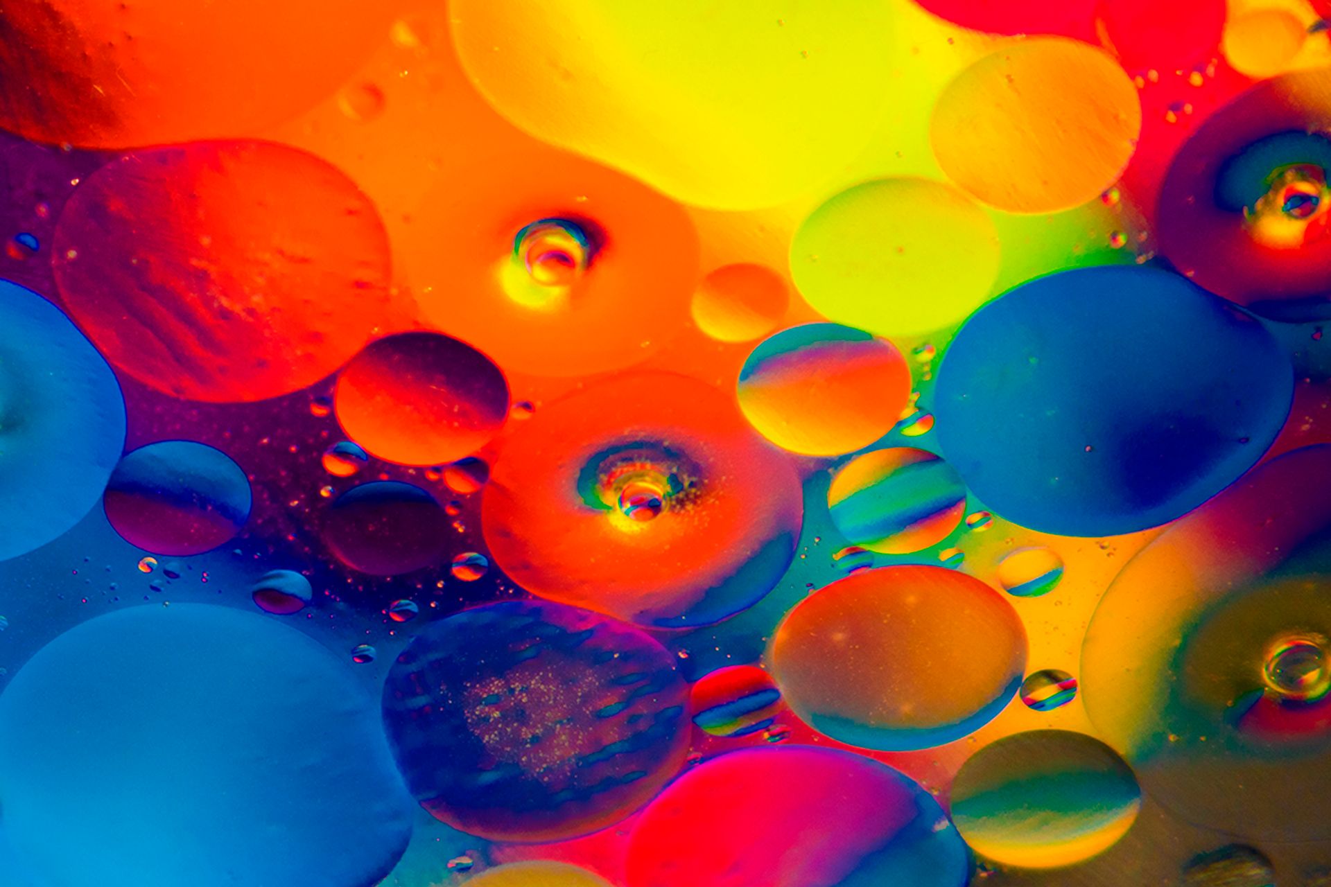 Red, Blue, and Yellow Round Lights