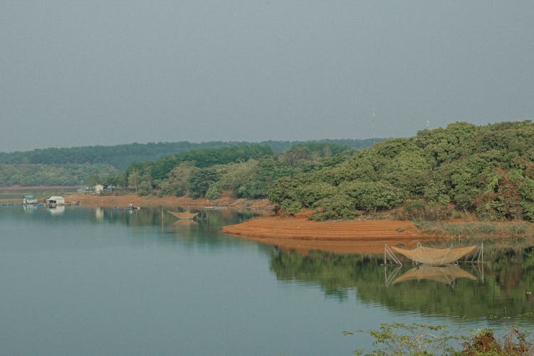 Fishing Nets On The River