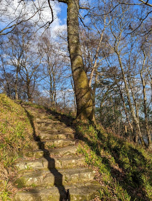 Free stock photo of mountain area, mountain stairs