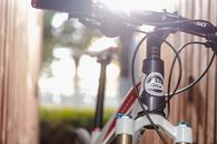 Black Red and White Road Bike