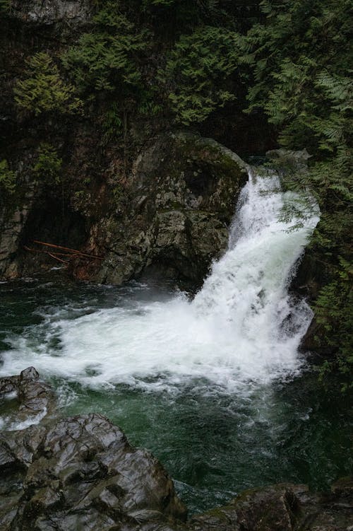 Water Falls on Rocky Mountain