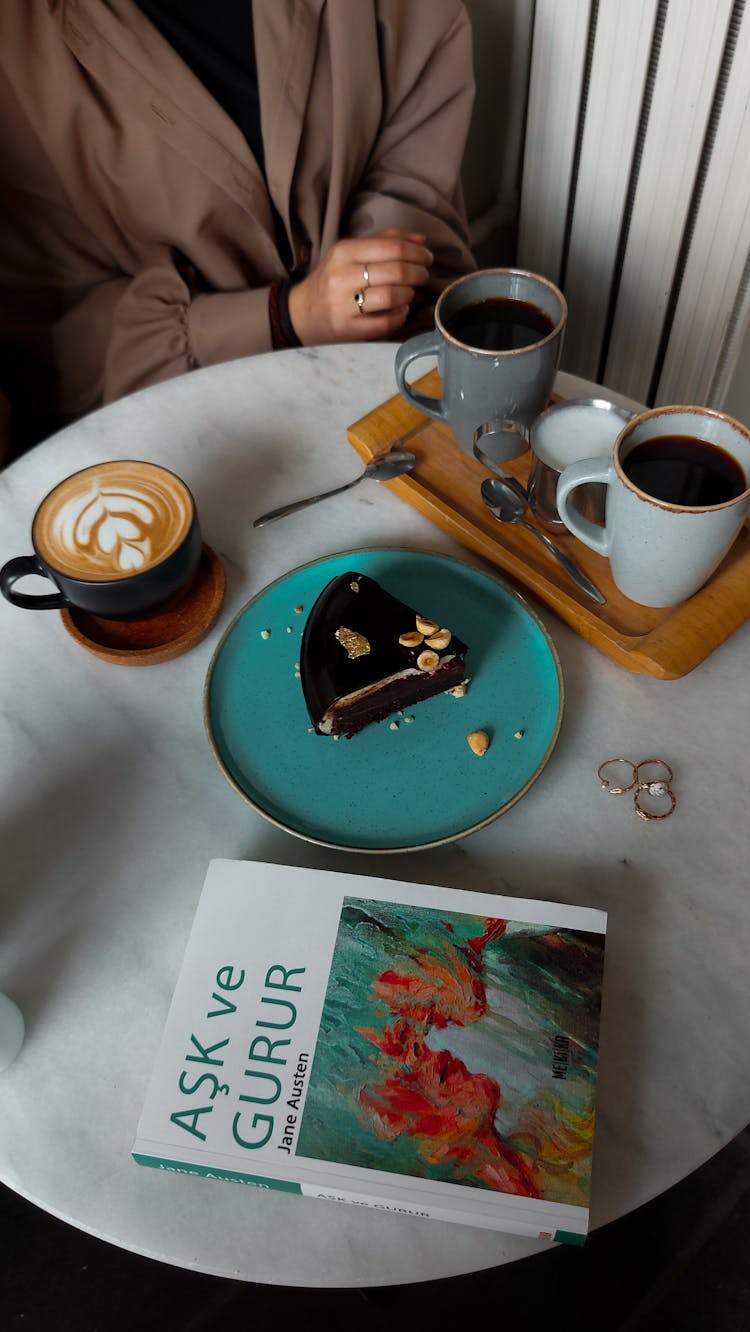 Brown Cake On Green Plate