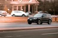 Black Range Rover on Road