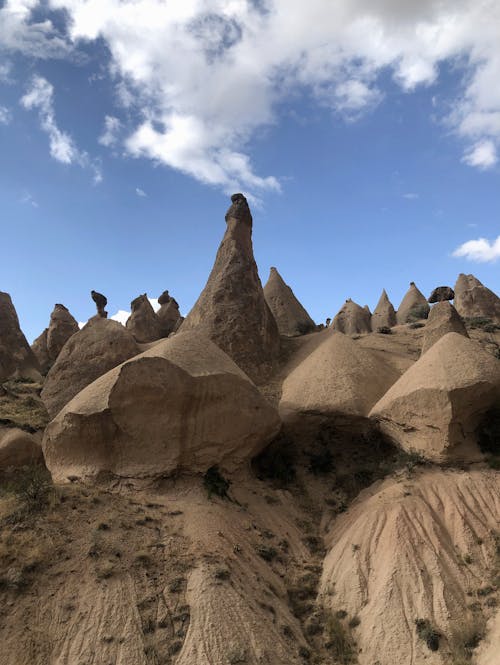 Imagine de stoc gratuită din deșert, formațiuni stâncoase, fotografiere verticală