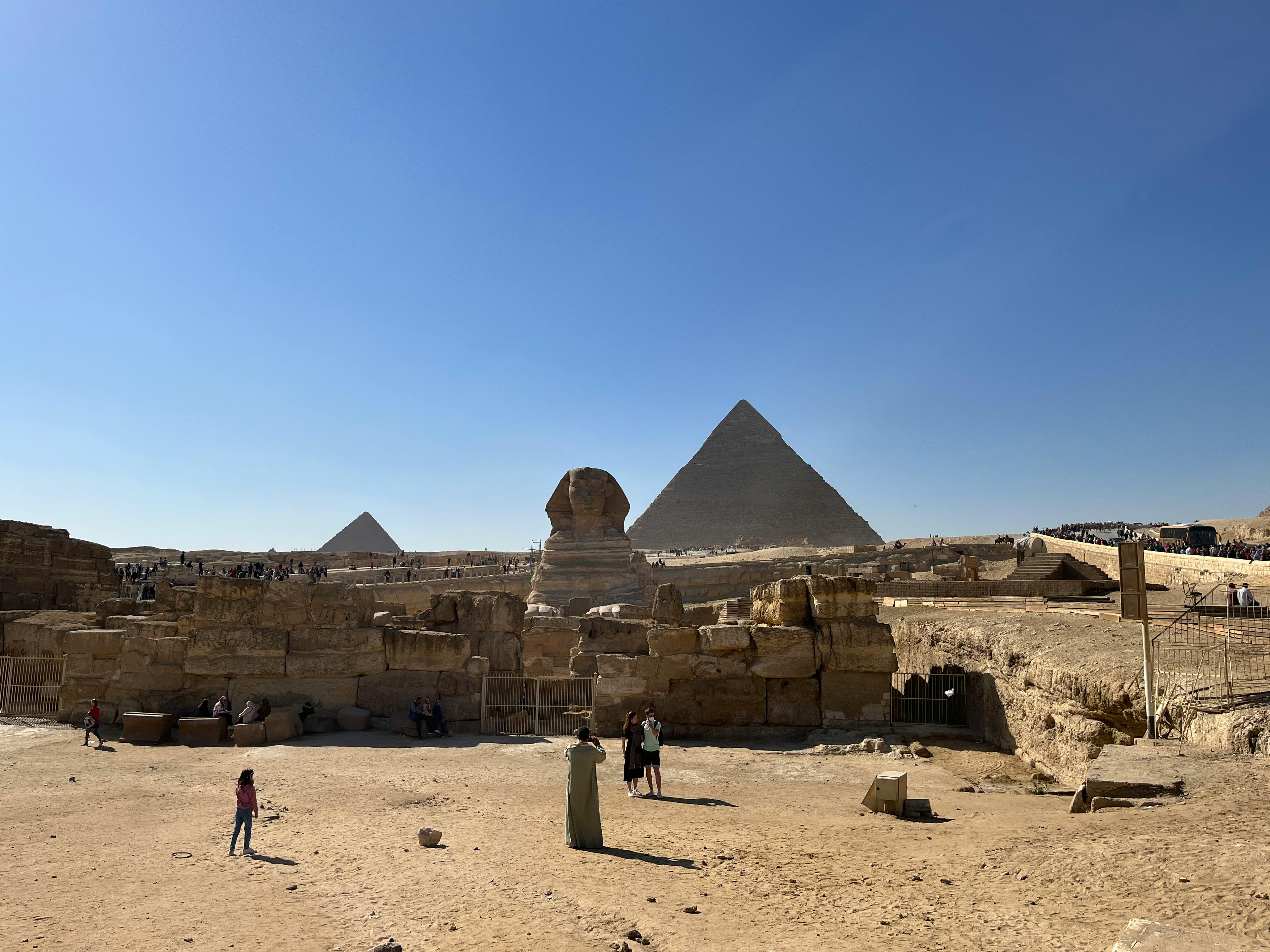 People Standing Near Great Sphinx of Giza · Free Stock Photo