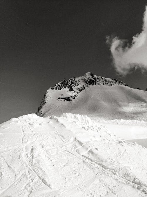 Free Snow Covered Mountain Stock Photo