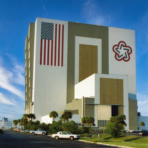 Free NASA Vehicle Assembly Building in Cape Canaveral, Florida Stock Photo