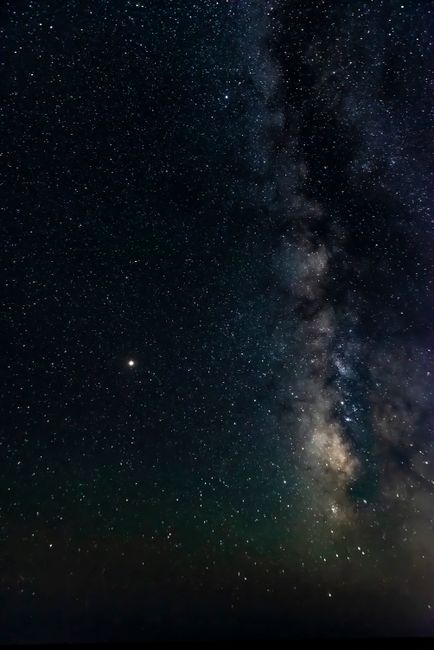 Captivating view of the Milky Way galaxy under a clear, starry night sky.