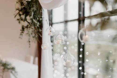 Close-up of Little Decorations in a Wedding Venue 