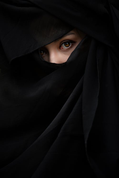 Free Woman in a Burka  Stock Photo