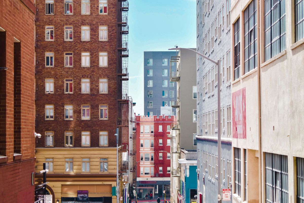 Fachadas de edificios pintadas