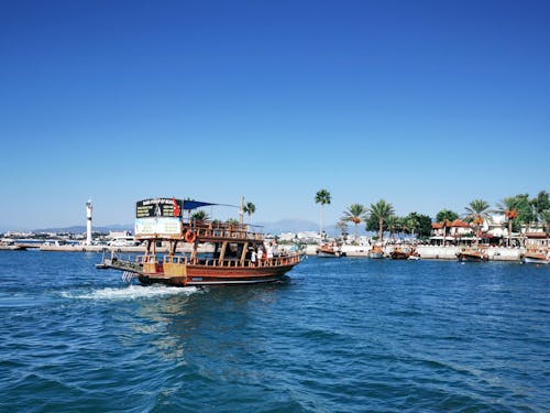 Ship Sailing in Sea Bay