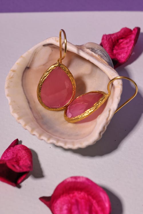 Earrings on a Shell