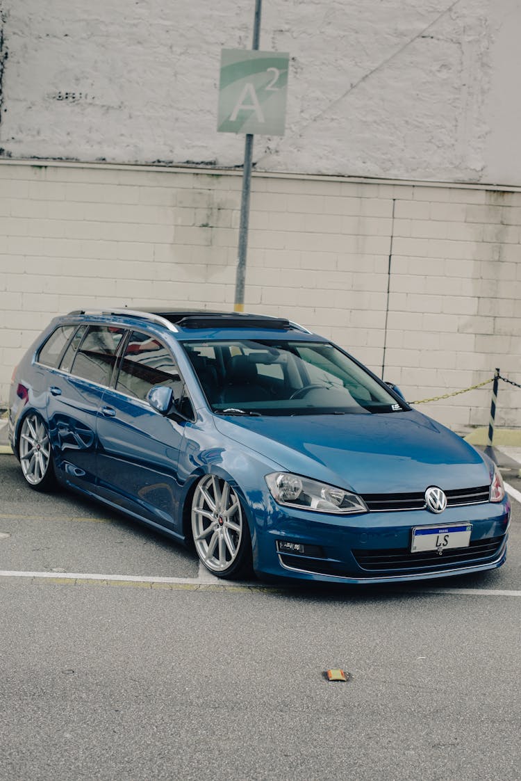 A Parked Volkswagen Golf