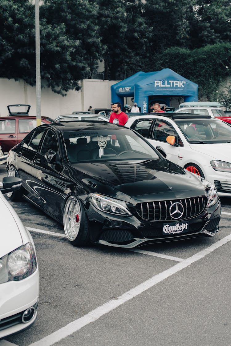 Sport Cars On Car Park