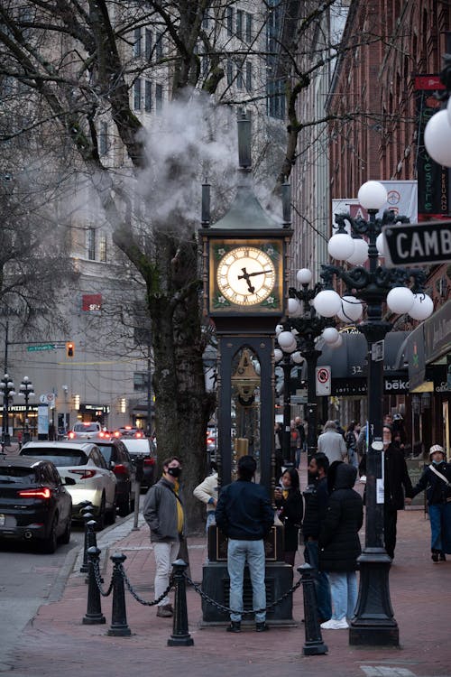 People Walking on Street Near Building