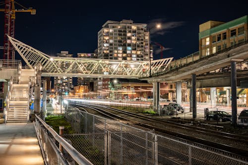 Illuminated Buildings During Night Time