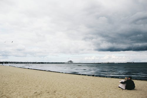 Free stock photo of beach, people, sea