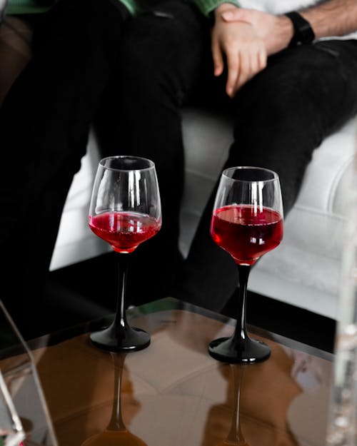 Gratis Foto stok gratis anggur merah, Gelas anggur, kehidupan tenang Foto Stok