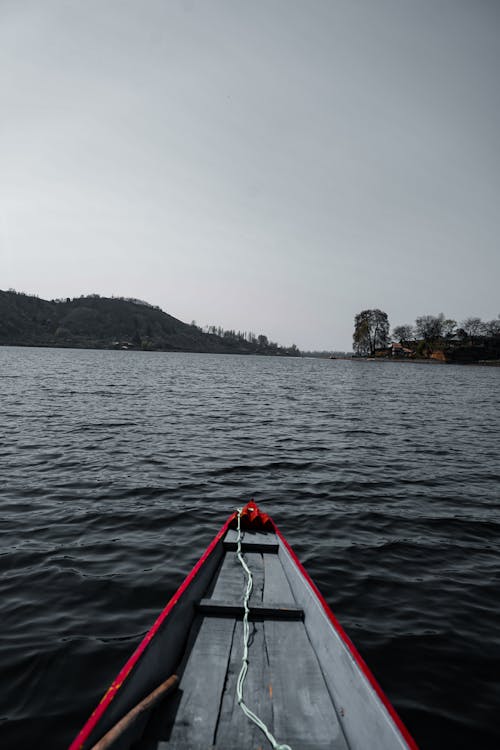 A Wooden Boat on the Sea