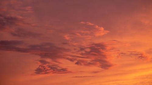 Orange Cloudy Sky