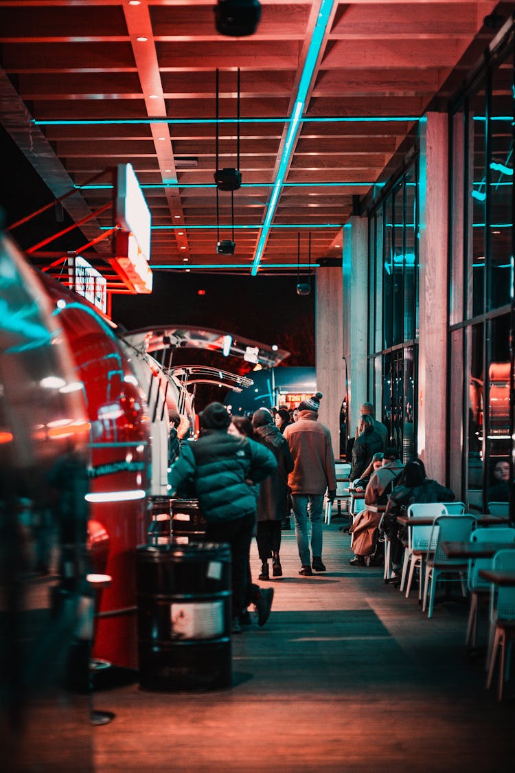 People Inside A Cafe 