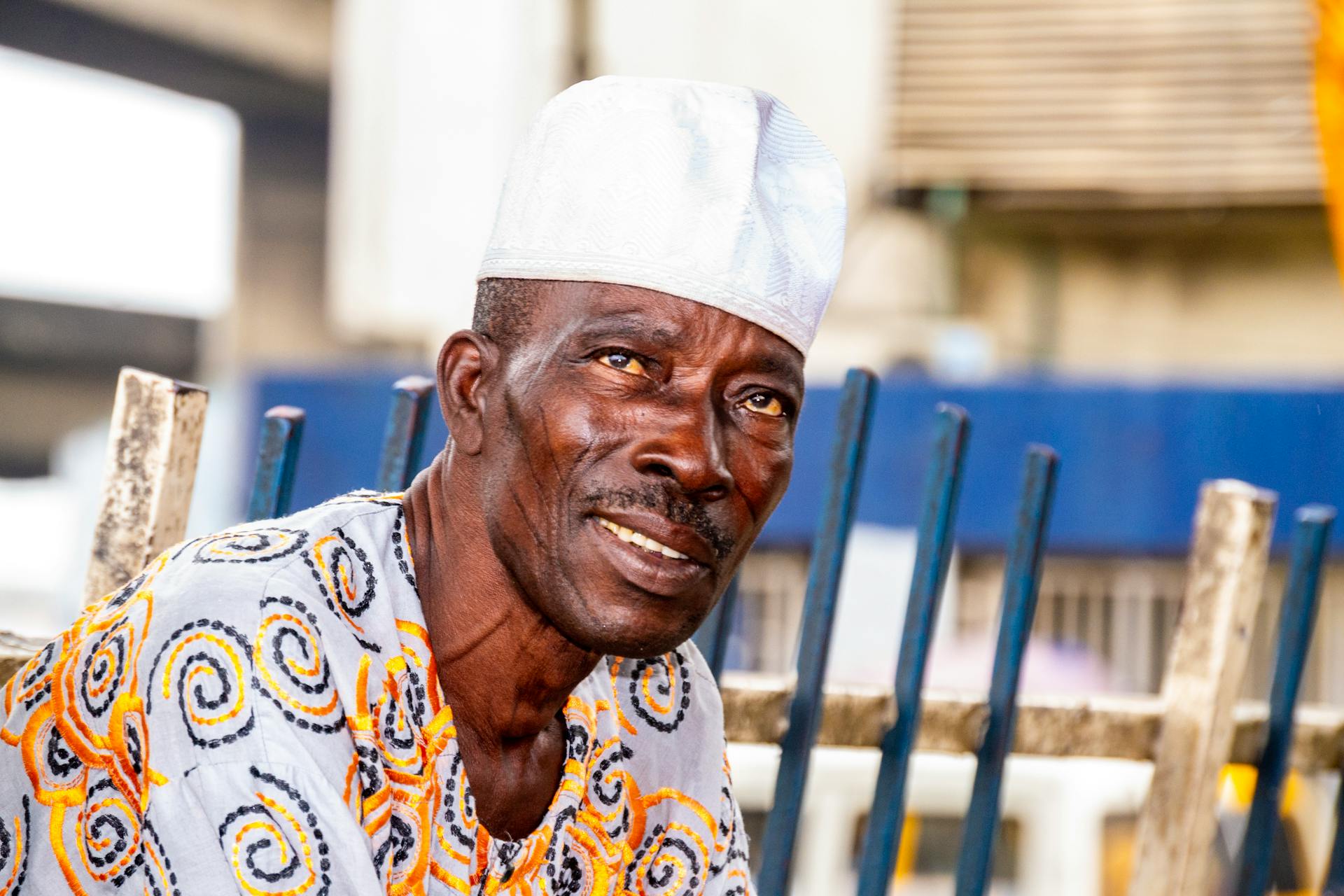 Man in White Hat