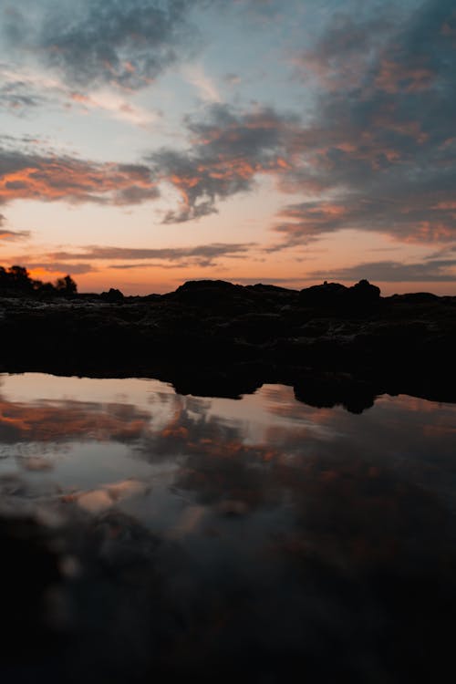 Základová fotografie zdarma na téma hora, jezero, mraky