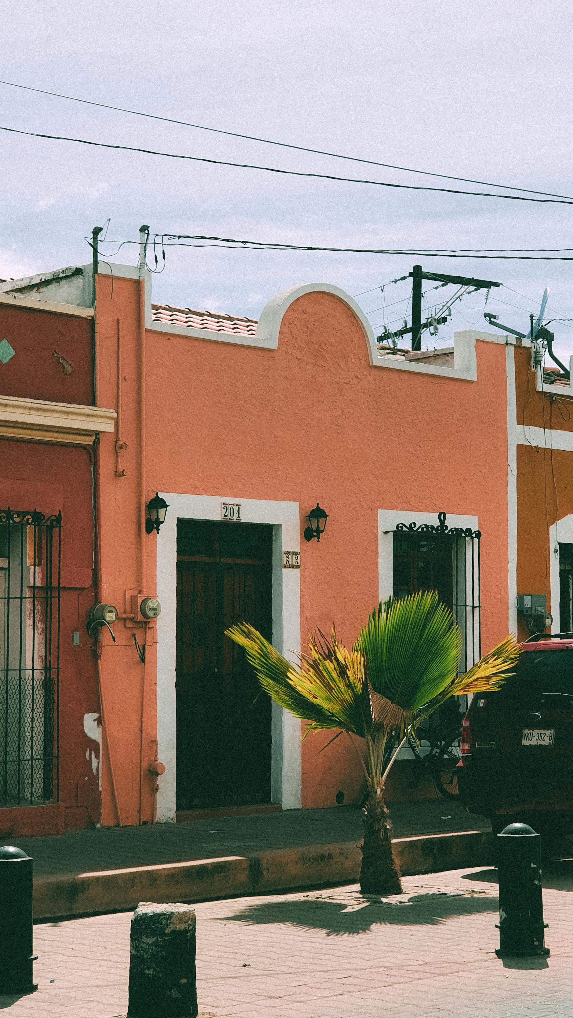 close up of a house in mazatlan