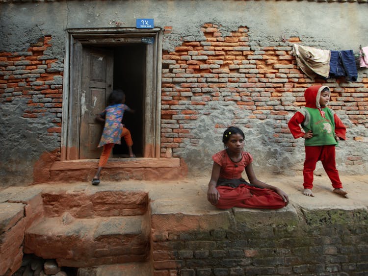 Girl Entering Their House