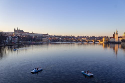 Prague Castle And Charles Bridge View