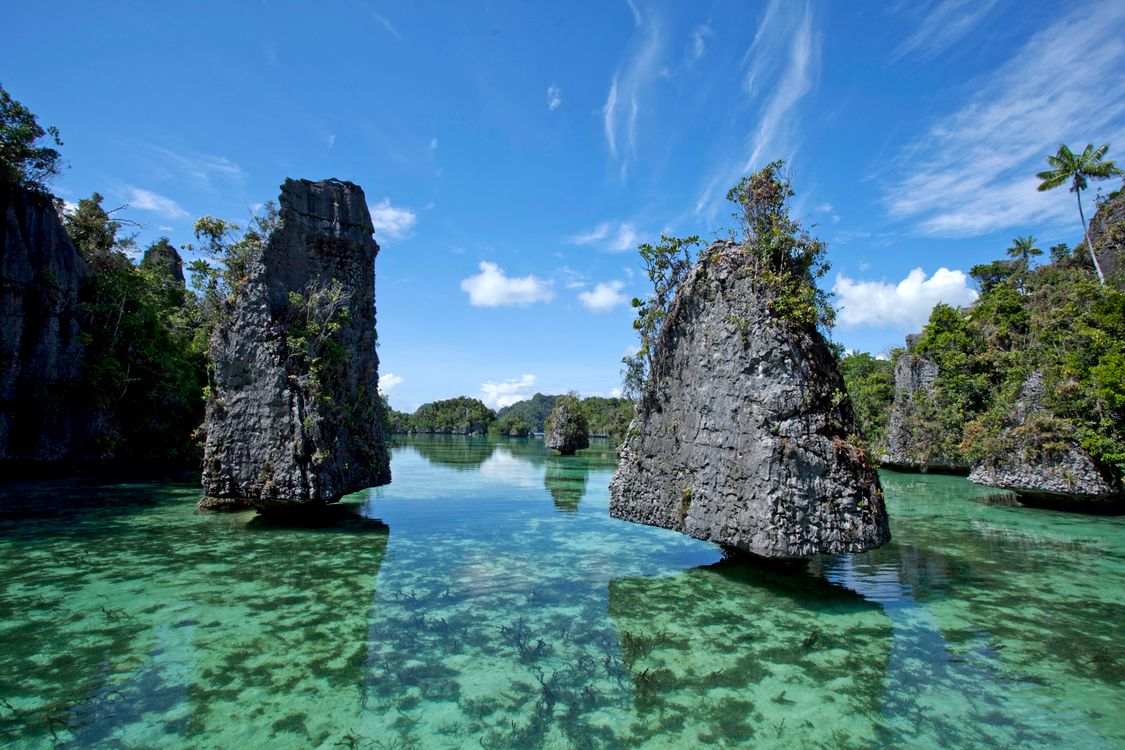 Big Rocks on the Sea under the Blue Sky · Free Stock Photo
