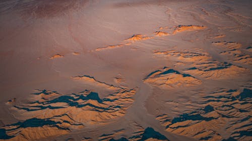 Foto stok gratis fotografi udara, gurun pasir, lansekap