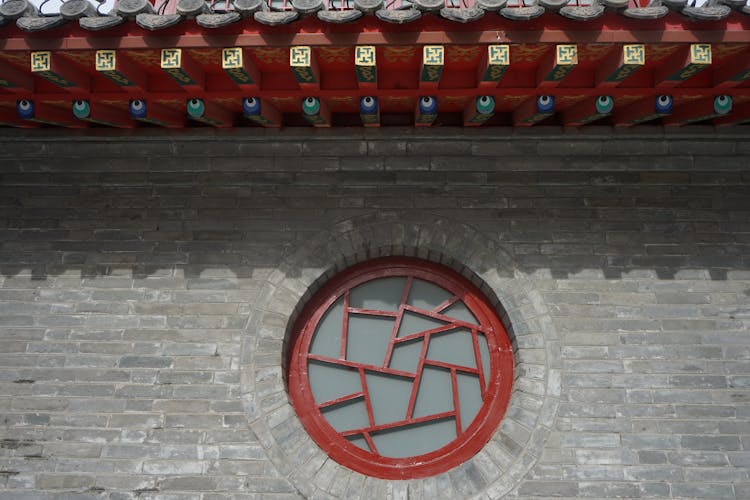 Round Window Of A Building