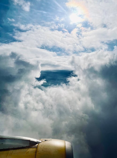 White Clouds on Blue Sky