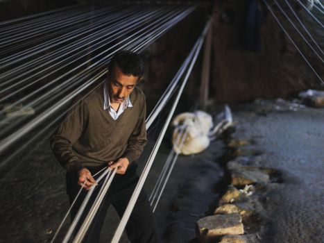 Man Holding Strings