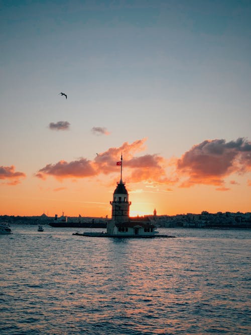 Kostenloses Stock Foto zu bosporus-straße, leuchtturm, meer