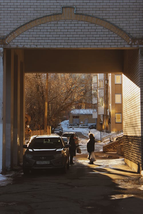 Residential District in Winter