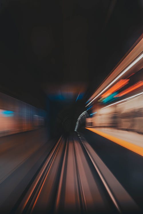 Defocused Subway Station