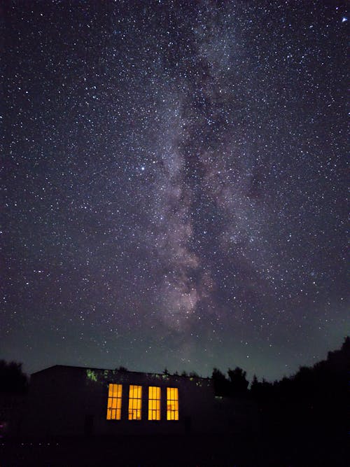 Gratis lagerfoto af lodret skud, mælkevejen, nattehimmel