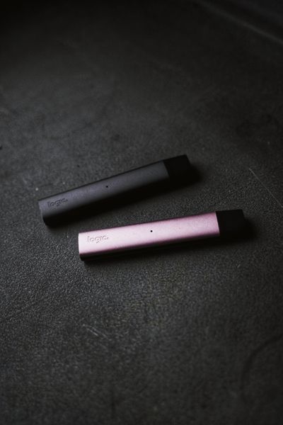 Disposable vapes flat lay