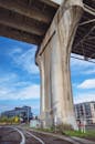 White Concrete Bridge Under Blue Sky