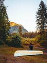 Girl and Canoe