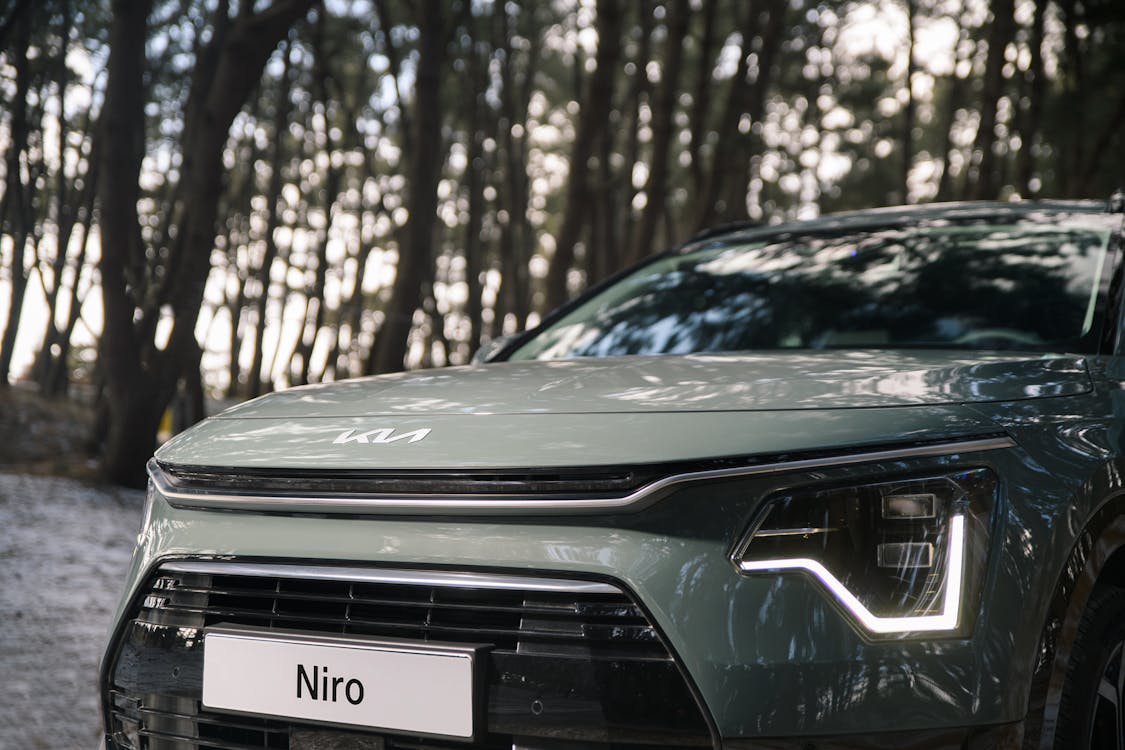 Free Close-up of a Kia Niro Stock Photo